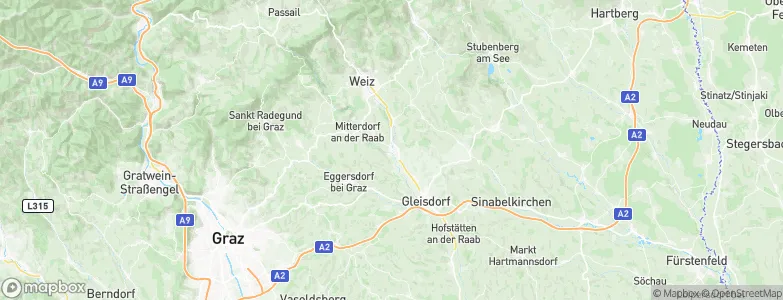 Sankt Ruprecht an der Raab, Austria Map