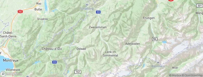 Sankt Stephan, Switzerland Map