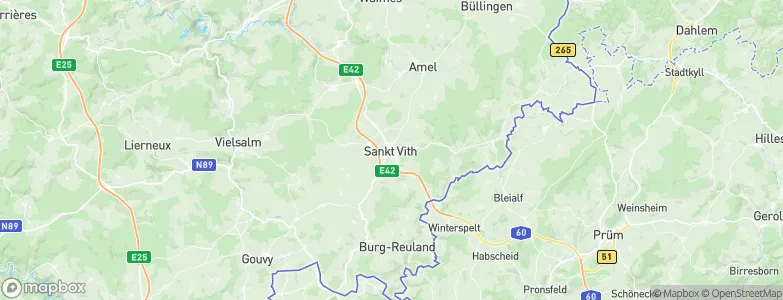 Sankt Vith, Belgium Map