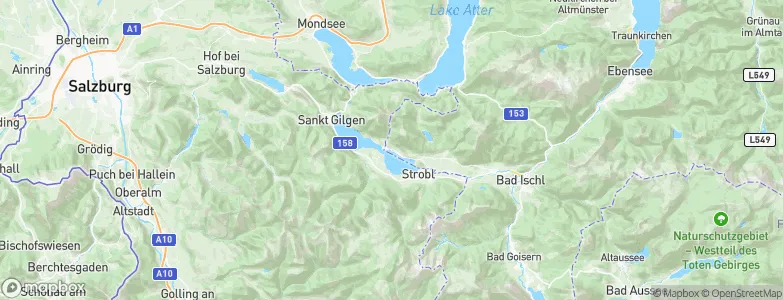 Sankt Wolfgang im Salzkammergut, Austria Map