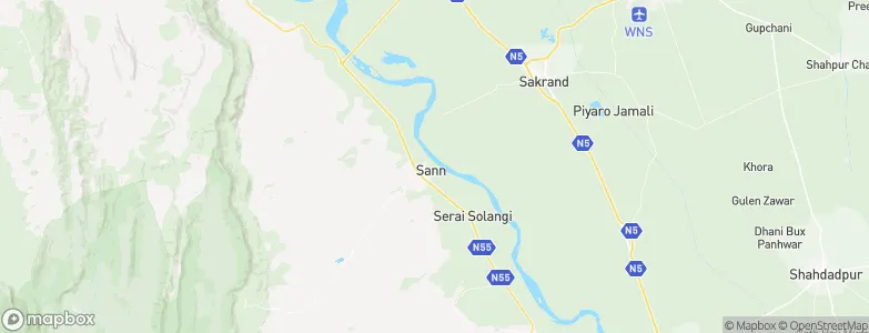 Sann, Pakistan Map