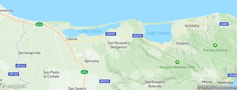 Sannicandro Garganico, Italy Map