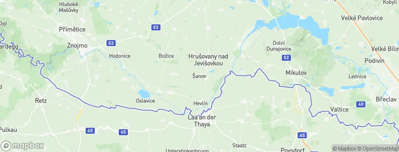 Šanov, Czechia Map