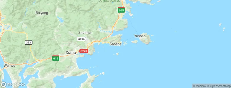 Sansha, China Map