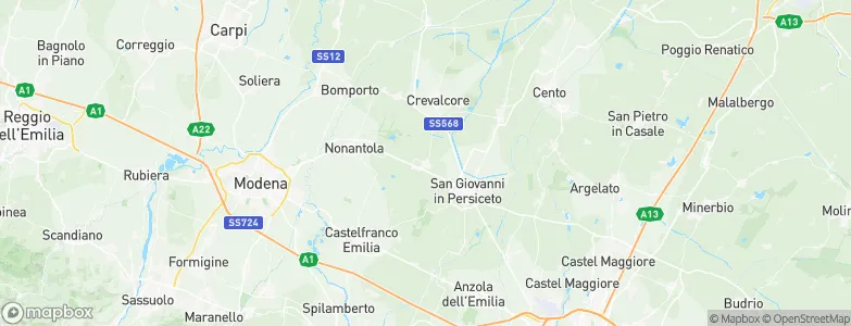 Sant'Agata Bolognese, Italy Map