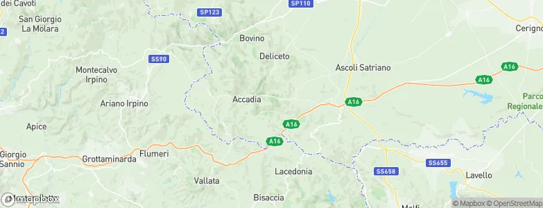 Sant'Agata di Puglia, Italy Map