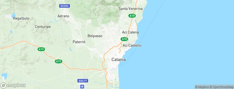 Sant'Agata Li Battiati, Italy Map