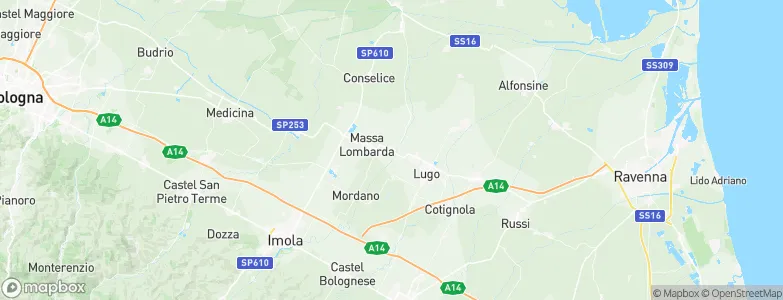 Sant'Agata sul Santerno, Italy Map