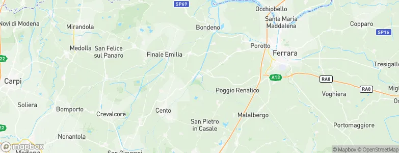 Sant'Agostino, Italy Map
