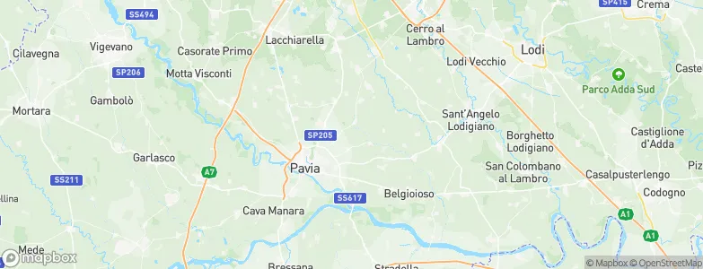 Sant'Alessio Con Vialone, Italy Map