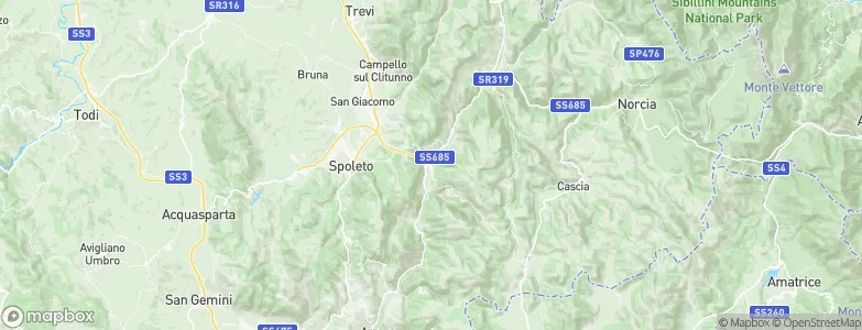 Sant'Anatolia di Narco, Italy Map