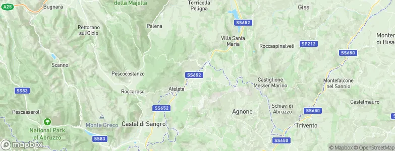 Sant'Angelo del Pesco, Italy Map