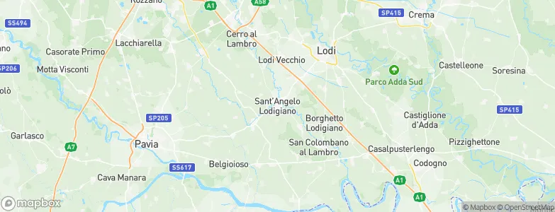 Sant'Angelo Lodigiano, Italy Map