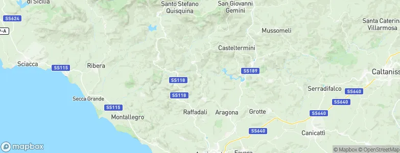 Sant'Angelo Muxaro, Italy Map