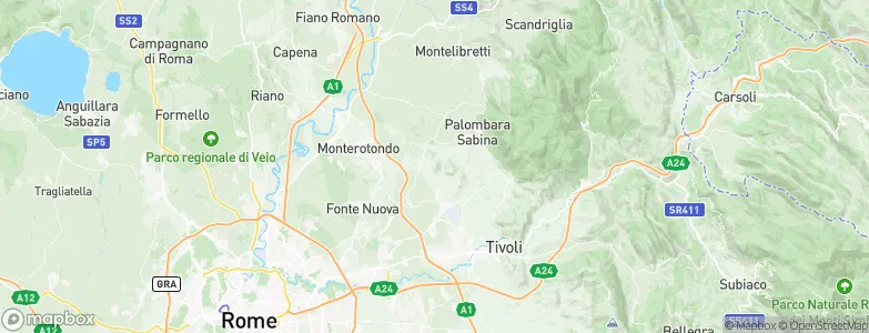 Sant'Angelo Romano, Italy Map