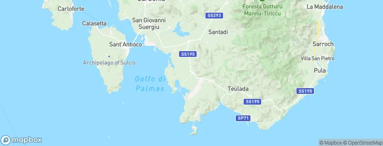Sant'Anna Arresi, Italy Map
