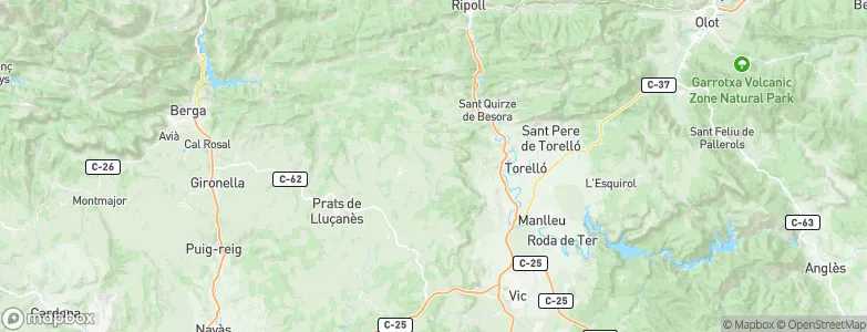 Sant Boi de Lluçanès, Spain Map