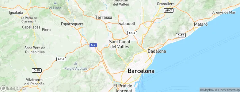 Sant Cugat del Vallès, Spain Map