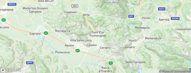 Sant'Elia Fiumerapido, Italy Map