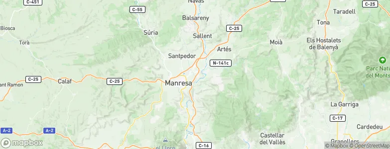 Sant Fruitós de Bages, Spain Map