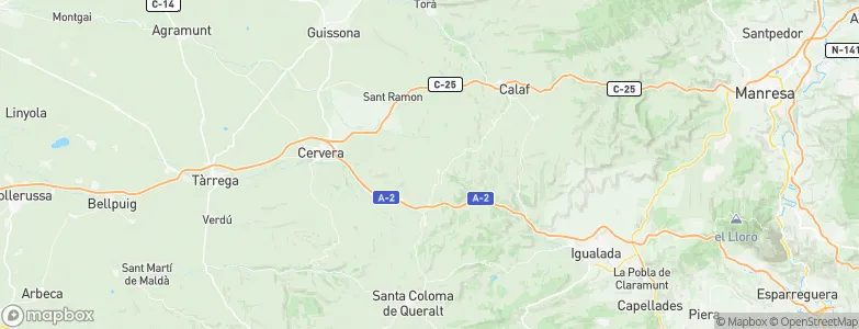 Sant Guim de Freixenet, Spain Map