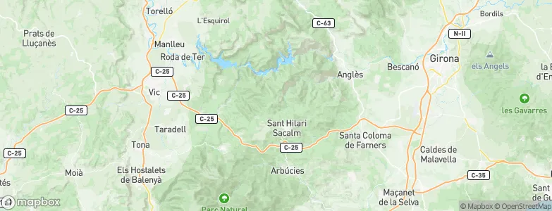 Sant Hilari Sacalm, Spain Map