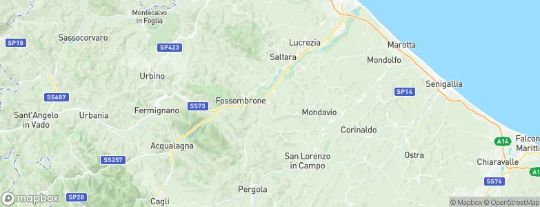 Sant'Ippolito, Italy Map
