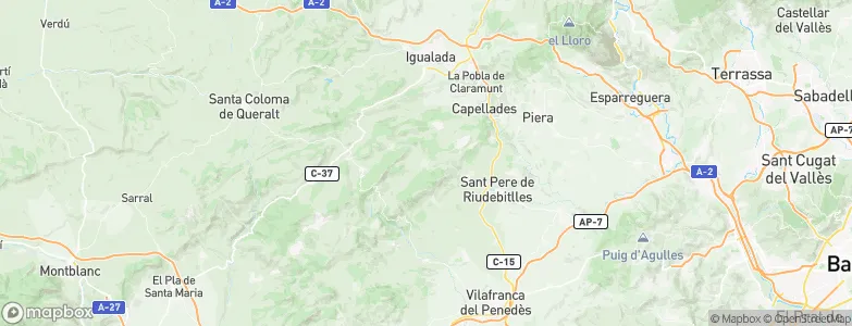 Sant Joan de Mediona, Spain Map
