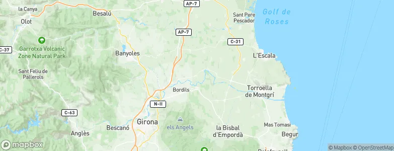 Sant Jordi Desvalls, Spain Map