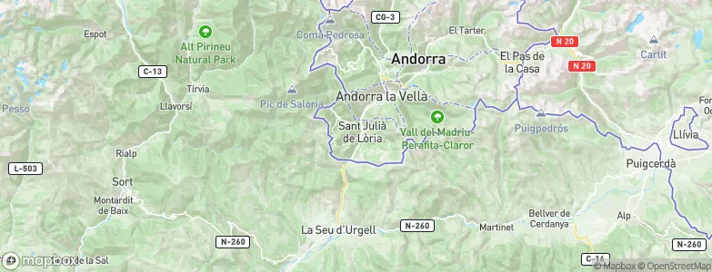 Sant Julià de Loria, Andorra Map
