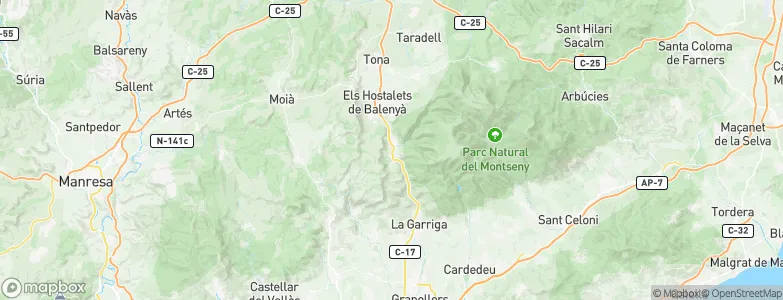 Sant Martí de Centelles, Spain Map