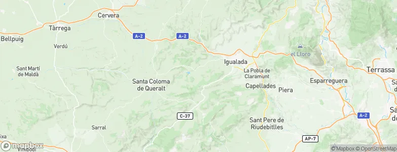 Sant Martí de Tous, Spain Map