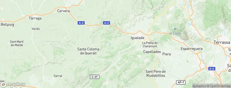 Sant Martí de Tous, Spain Map