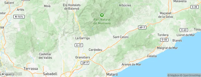 Sant Pere de Vilamajor, Spain Map