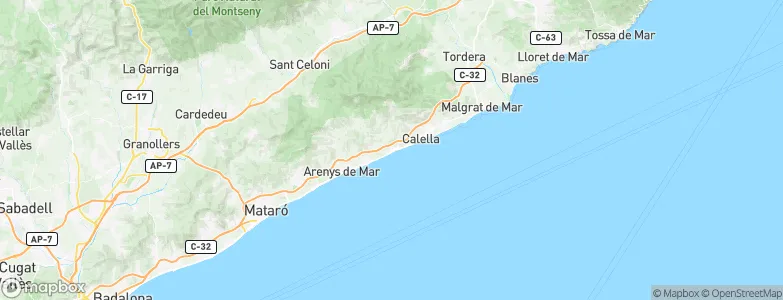 Sant Pol de Mar, Spain Map