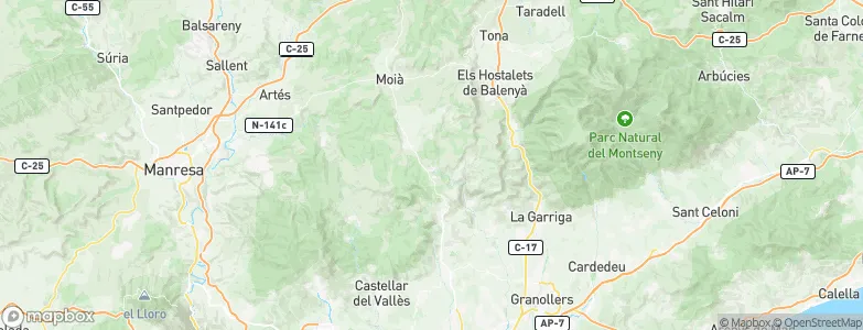 Sant Quirze Safaja, Spain Map
