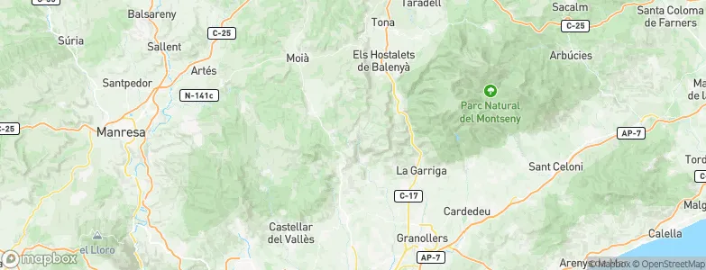 Sant Quirze Safaja, Spain Map
