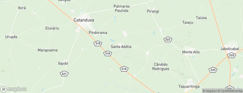 Santa Adélia, Brazil Map