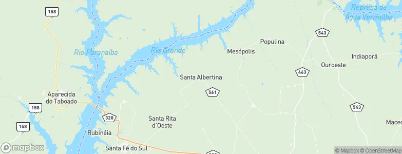 Santa Albertina, Brazil Map
