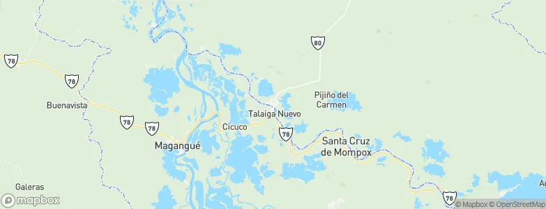 Santa Ana, Colombia Map