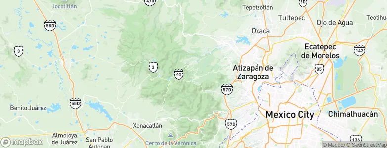 Santa Ana Jilotzingo, Mexico Map
