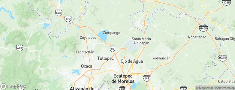 Santa Ana Nextlalpan, Mexico Map