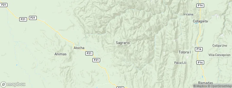 Santa Bárbara, Bolivia Map