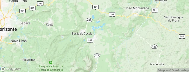 Santa Bárbara, Brazil Map