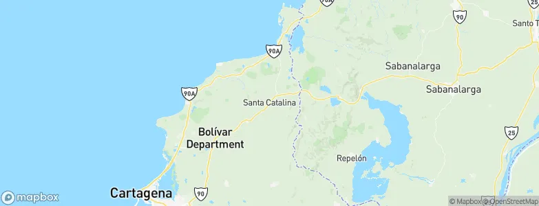 Santa Catalina, Colombia Map