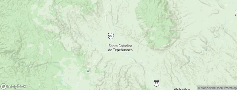 Santa Catarina de Tepehuanes, Mexico Map