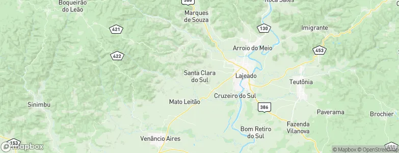 Santa Clara do Sul, Brazil Map