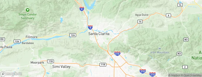 Santa Clarita, United States Map