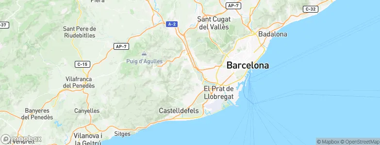 Santa Coloma de Cervelló, Spain Map