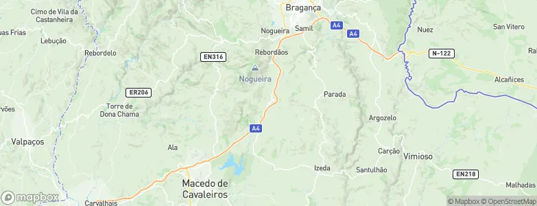 Santa Comba de Rossas, Portugal Map